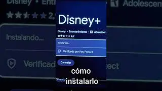 C&oacute;mo instalar Disney+ en Android TV y verlo en segundos #shorts