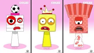 Sprunki OC NumberBlocks Одиннадцать, тридцать, сто, фаза 3 | Сборник Incredibox