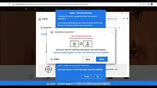 +1-844-222-0252 fake Apple Security Center alert removal.
