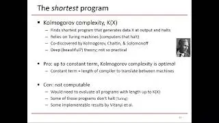 Kolmogorov complexity (ECE 592 Module 8)