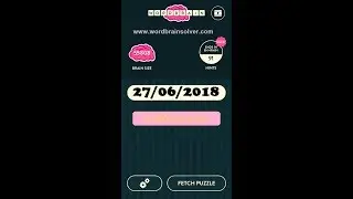 Wordbrain Summer Challenge June 27 2018 | Wordbrain Summer Answers