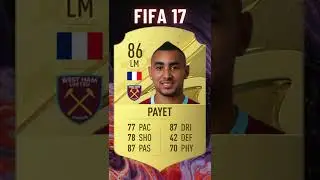 Dimitri PAYET FIFA Evolution 🇫🇷 Fifa 07 - Fifa 23