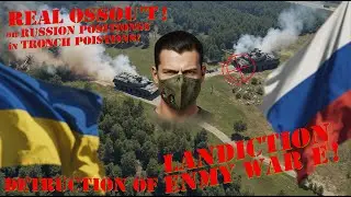 Real assault on Russian positions/Destruction of enemy aircraft/Landing of troops in trench warfare!