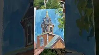 Этюд гуашью #art #process #drawing #природа #творчество #арт #sketch #painting #этюд #гуашь #троица