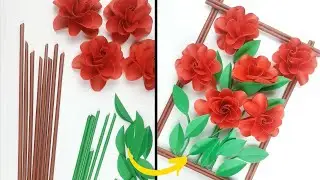 Wallhanging Rose with Leafs - Daily creativity to make your life happier