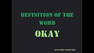 Definition of the word 