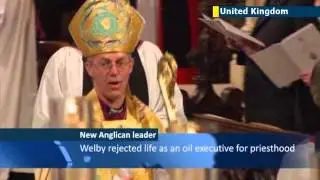 New archbishop of Canterbury enthroned: Justin Welby becomes leader of Anglican world