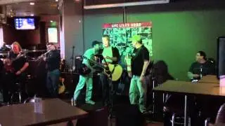 Dave Wood, Ian Wattis, and Randy Bishop, at the Shotz Bar and Grill Sunday Afternoon Jam Oct 27 2013
