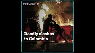 Protesters face off against police in Colombia