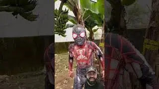 Homem aranha fez uma brincadeira com o menino 😂😂😂 #shorts #spiderman