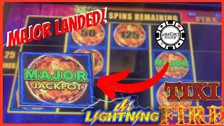 HIGH LIMIT Tiki Fire Lightning Cash ⚡️ MAJOR Jackpot Bonus Round Slot Machine ⚡️