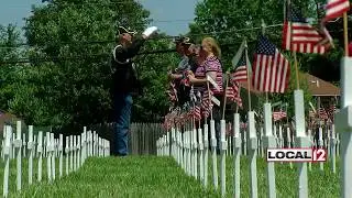 Names of the fallen read at Union Township remembrance