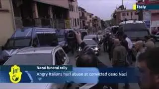 Italian Anger Over Nazi Funeral: Italians hurl abuse at deceased Nazi war criminal Erich Priebke