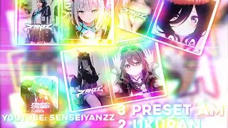 3 preset am 2 ukuran dengan sound | butterfly x glitch,i give your love,sakitnya di sini