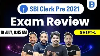 SBI Clerk Exam Analysis 2021| SBI Clerk Pre 2021(🔴 10 July, 1st Shift) | SBI Clerk Exam Review