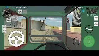 Train vs Double Decker Bus Race | Indian Tractor Driver Game