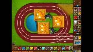 Bloons Tower Defense 5 Battles-5 Super Monkey(3 TOTMG, 2 TT) vs Random Bloons(Rastgele Balon)