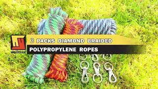 Wellmax High Strength Diamond Braid Nylon Rope | Multi-Purpose & Durable