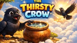 The Thirsty Crow | Smart Crow Moral Story for Children