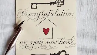 How to write congratulations in copperplate Calligraphy ✍️✍️