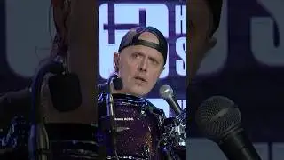 Lars playing double bass drum on 'one' #larsulrich #metallica #drumming #howardsternshow