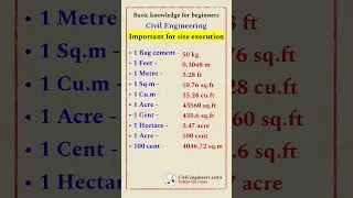 Basic knowledge of civil engineering || Civil Engineering || Site Engineer || Practical knowledge ||