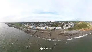 Criccieth Wales colourful houses & castle #travel #wales #djimini3pro #dronestyling