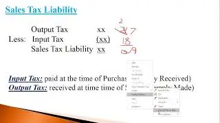 Sales Tax Numerical Method - Value Addition Method