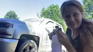 Using a &rsquo;foam cannon&rsquo; pressure washer foaming sprayer to wash my Silverado