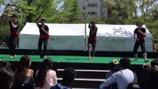 Kalari was performed by Karimbil Nidheesh in The International Festival at Kinshicho Tokyo
