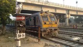 Sikar Churu (74857) and Sikar rewari (59727) Train race with eachother at Sikar junction.