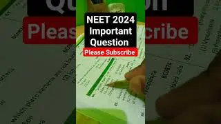 NEET 2024 Important Question Biology||AIR-01 NEET #neet2024 #biology #physicswallah #allen #aspirant