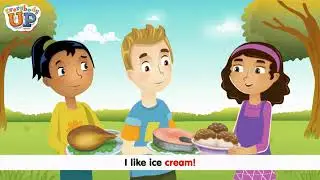 Everybody Up 1- Unit 4- HOME - Lesson 2 - Food- I like chicken song