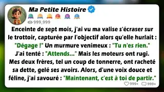 Enceinte de sept mois, je regardais ma valise heurter le trottoir sur la caméra lorsqu'elle a claqué