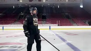 Hockey Warm Up - One Foot Figure 8 with 3 count Inside Edge Forward and Backwards