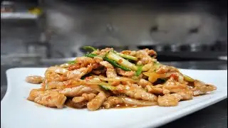 蔥爆肉絲 - 中式熱炒美食 | Fried Chinese Food | Shredded Pork with Scallions【美食VLOG】