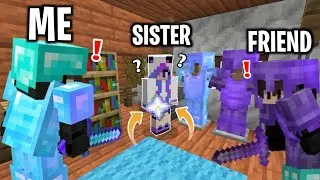 I Stole Super NETHER STAR From My Sister's Secret Base With Friend in Minecraft