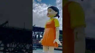 Giant Squid game doll 😳😳 #squidgame #squidgamesnetflix #squidgameedit #squidgames