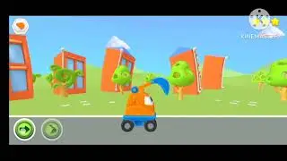 Long slide game Leo Car with Happy Kids 🚘✨ | Funny Cartoon for Children #3danimal #edit