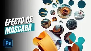 🟢 Efecto de máscara de recorte con un truco sencillo en Photoshop