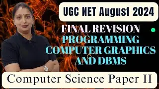 UGC RENET 2024 |Computer Science | Unit III and IV | Important Topic with MCQs | Rashmi Vishwakarma