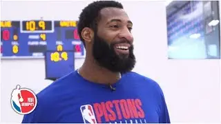 Andre Drummond exclusive: plays HORSE, calls Embiid-KAT scrum a 'sissy fight' | NBA Interview