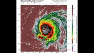 Hurricane Lee (2023) GOES-16 FozIR Satellite Imagery