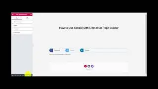Add Social media Share Buttons with Elementor- Gshare