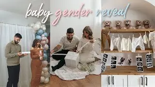 OUR FIRST BABY'S GENDER REVEAL! 💗🩵🍼 our reaction & party with friends and family!