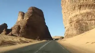 Tabuk Road from Alula - Tabuk Mountain - Saudi Arabia