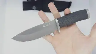 Мисливський ніж Buck 009 56HRC 420C Демонстрація