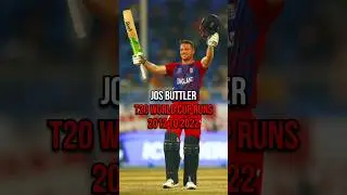 Jos Buttler T20 World Runs 2012 to 2022 #t20worldcup #t20wc #t20wc24 #josbuttler