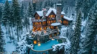 Mystical Celtic Melodies: Enchanting Music for a Waterfall Castle in the Forest Winter