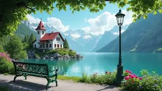 🔔 Peaceful Church Bells & Birds Singing by the Lake 🌿✨ Relaxing Nature Ambience